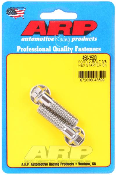ARP - ARP Ford SS 2-Bolt 3/8in Hex Starter Bolt Kit - 450-3503