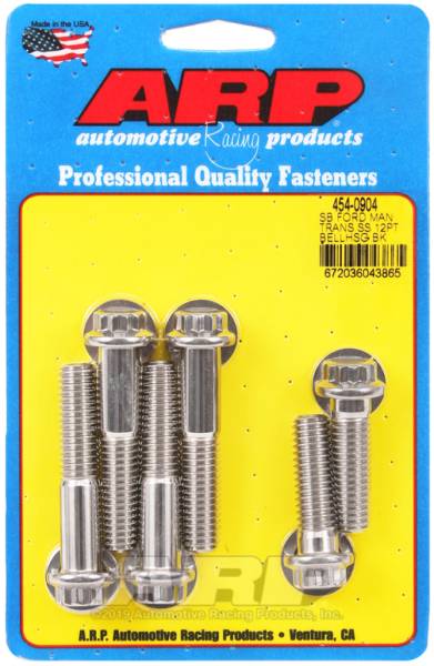 ARP - ARP Small Block Ford Manual Transmission 12pt Bellhousing Bolt Kit - Polished Stainless Steel - 454-0904