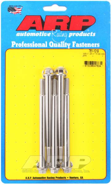 ARP - ARP M8 x 1.25 x 115 Hex SS Bolts (5/pkg) - 761-1019
