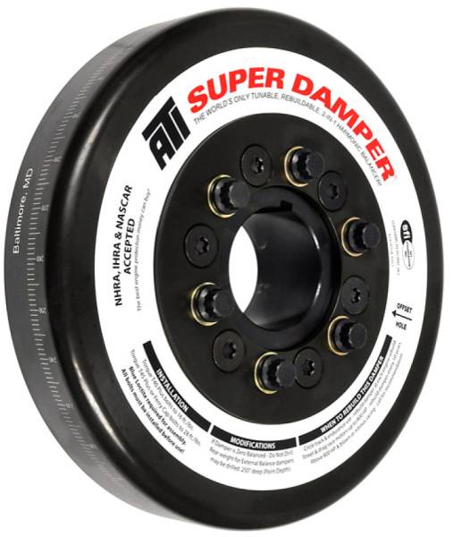 ATI - ATI Damper - 8.074in - Steel - John Deere - 466/619 Tractor - Chevy Front - 3 Ring - Diesel - ATI917364