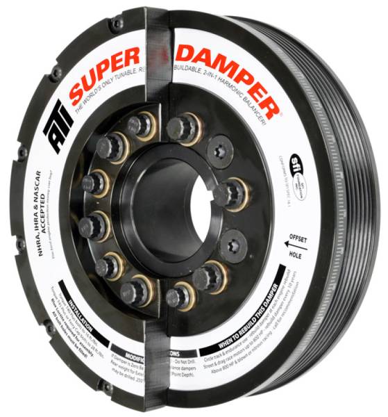 ATI - ATI Damper - 7.425in - Steel - 6 Grv - Duramax - 06-10 - LBZ & LMM - Ext Bal - 3 Ring - Diesel - ATI917369