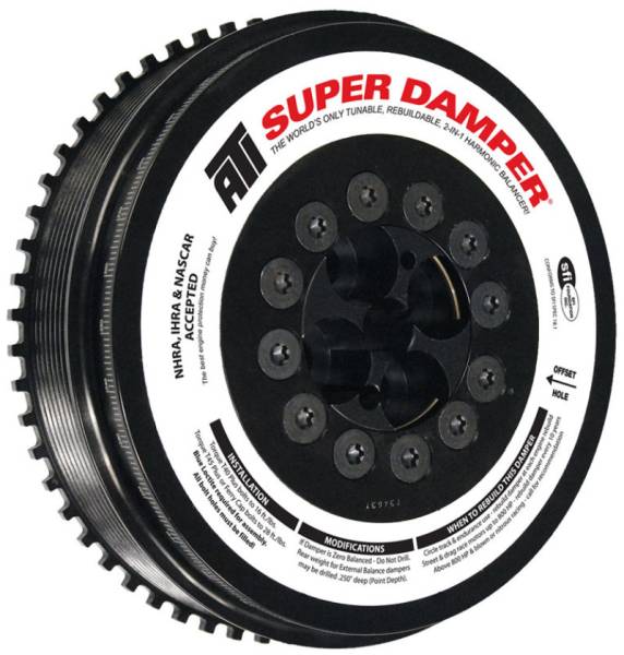 ATI - ATI Damper - 7.98in - Steel - 8 Grv - Cummins - 07.5-15 6.7L w/Reluctor Wheel - 3 Ring Hvy - Diesel - ATI917375