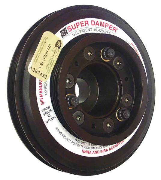 ATI - ATI Damper - 7.45in - Alum - (3) 4 Grv - Nissan RB26 R32 - 1000 HP - 2 Ring - 1Pc - ATI917752