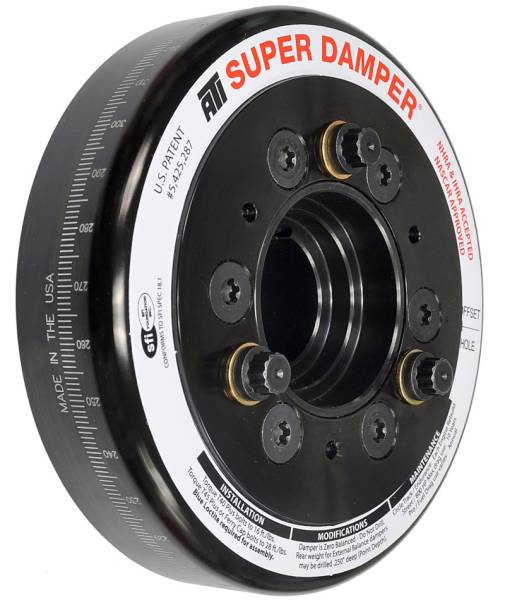 ATI - ATI Damper - 6.325in - Steel - Chevy LS - Smooth - C-Bore Front - 3 Ring - ATI917776
