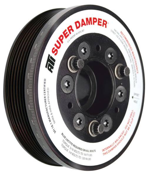 ATI - ATI Damper - 5.67in - Alum - 6 Grv - Ford 4.6 Cobra - 96-04 - 16 Percent UD Size - ATI918041