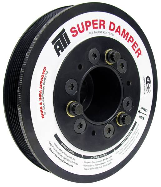 ATI - ATI Damper - 7.48in - Alum - 6 Grv - Dodge - 05-10 - 17 Per OD - Non VVT 6.1L/392/426 - 3 Ring - ATI918437