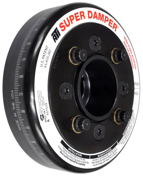ATI - ATI Damper - 6.325in - Steel - Ford SB & 6 Cyl - 4 Bolt OEM - 3.35in Long - C-Timing - 3 Ring - ATI918920