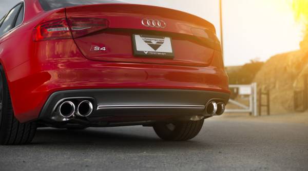 AWE Tuning - AWE Tuning Audi B8.5 S4 3.0T Touring Edition Exhaust System - Chrome Silver Tips (102mm) - 3010-42016