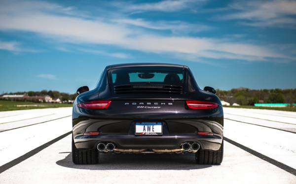 AWE Tuning - AWE Tuning 991 Carrera Performance Exhaust - Chrome Silver Tips - 3015-32044