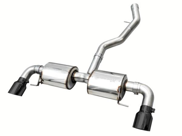 AWE Tuning - AWE 19-23 BMW 330i / 21-23 BMW 430i Base G2X Touring (Excl.Conv) Axle Back Exhaust - Diamond Black - 3015-33429