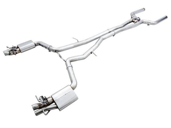 AWE Tuning - AWE Tuning 2019+ Mercedes-Benz C63/S AMG Sedan (W205) w/DPE SwitchPath Exhaust System - No Tips - 3025-11006