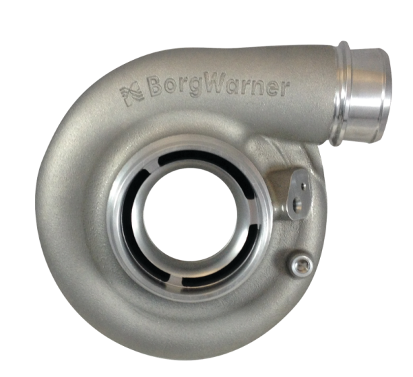BorgWarner - BorgWarner Compressor Cover 72mm SX-E Style V-Band/Hose Outlet - 14961013020
