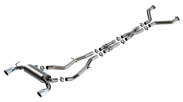 Borla - Borla 23-24 Nissan Z 2.5in S-Type Cat Back Exhaust 4.5in Tip - Stainless Steel Tips - 140929