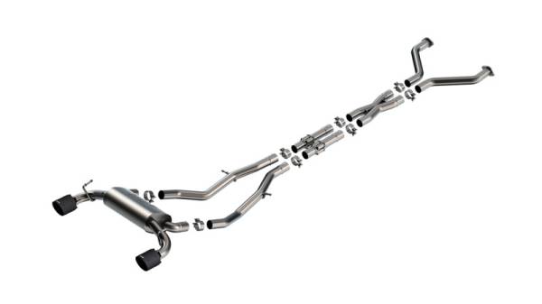 Borla - Borla 23-24 Nissan Z 2.5in S-Type Cat Back Exhaust 4.5in Tip - Carbon Fiber Black Anodized - 140929CFBA