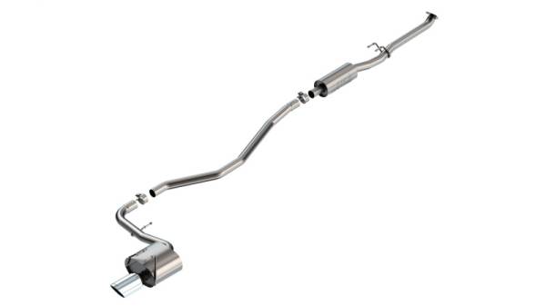 Borla - Borla 22-24 Honda Civic Sport 2.25in S-Type Cat Back 4in Tip - Bright Chrome - 140941