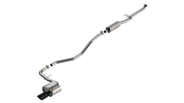 Borla - Borla 22-24 Honda Civic Sport 2.25in S-Type Cat Back 4in Tip - Black Chrome - 140941BC