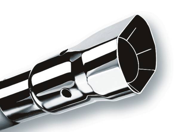 Borla - Borla Universal Polished Tip Single Square Angle-Cut Intercooled (inlet 2 1/4in. Outlet 2 1/2 x 2 3/ - 20115