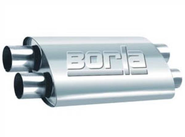 Borla - Borla 2.50in Dual In/Out 19in x 9.5in x 4in PRO-XS Muffler - 400286