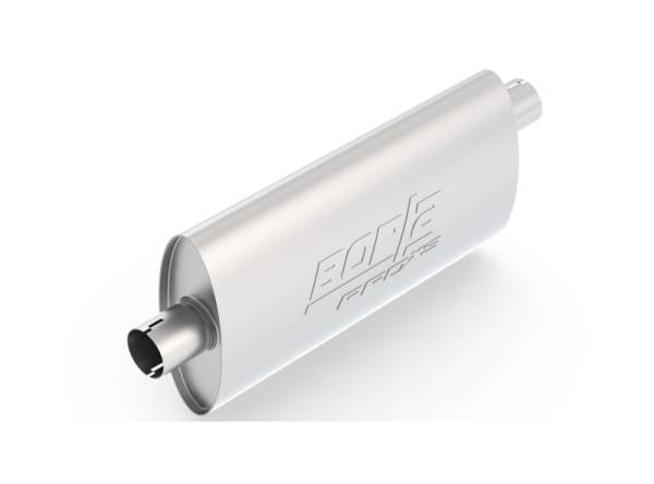 Borla - Borla Pro-XS 2.25in Tubing 19in x 4in x 9.5in Oval Notched Center/Offset Muffler - 400483