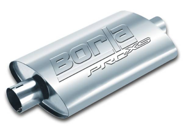 Borla - Borla Universal Pro-XS Muffler Oval 2.25in Inlet/Outlet Notched Muffler - 400495