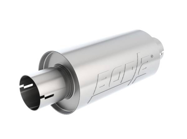 Borla - Borla S-Type Muffler 2.5in Inlet/Outlet 5in Round x 10in w/Notch - 400497