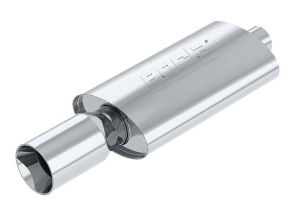 Borla - Borla Boomer Muffler Thumper Oval 2-1/4in In 4in Side Rount Out - 40057