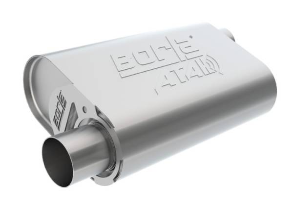 Borla - Borla CrateMuffler BB Mopar 383/413/426/440 ATAK 2.5in Offset/Offset 14inx4.35inx9in Oval Muffler - 400943