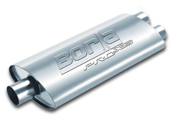 Borla - Borla Pro-XS 2.5in Tubing 19in x 4in x 9.5in Oval Center/Dual Muffler - 40348