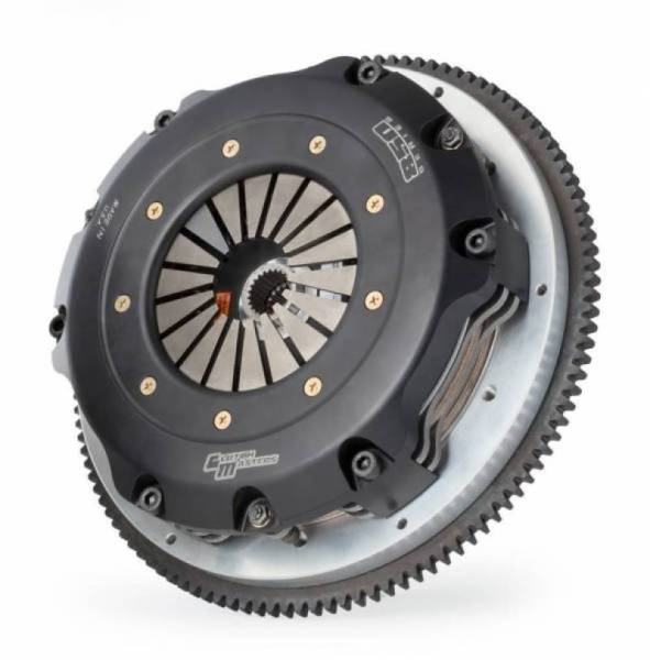 Clutch Masters - Clutch Masters 03-06 Nissan 350Z 3.5L FX850 Strapped Twin Disc Clutch Kit w/Aluminum Flywheel - 06047-TDFR-A