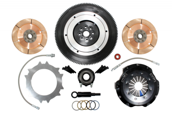 Clutch Masters - Clutch Masters 07-09 Subaru Legacy GT Spec B Push Style Race Twin-Disc 7.25in Clutch Kit - 15017-TD7R-SHV