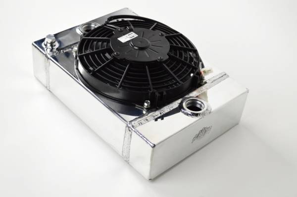 CSF - CSF Universal Drag Race / Tuck Radiator w/9in Spal Fan - 10.5in H x 10in L x 3.6in W - 7065