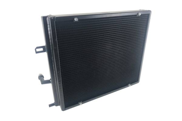 CSF - CSF BMW B58/B48 Front Mount Triple-Pass Heat Exchanger w/Rock Guard - Black - 8131B
