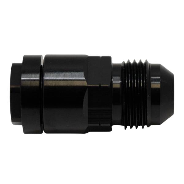 DeatschWerks - DeatschWerks 8AN Male Flare to 3/8in Female EFI Quick Connect Adapter - Anodized DW Titanium - 6-02-0104-B