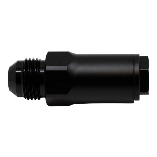 DeatschWerks - DeatschWerks 8AN Male Flare to 1/2in Ford Male EFI Quick Connect Adapter - Anodized Matte Black - 6-02-0107-B