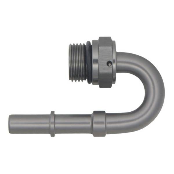 DeatschWerks - DeatschWerks 8AN ORB Male to 3/8IN Male EFI Quick Connect Adapter 180 Deg. - 6-02-0116