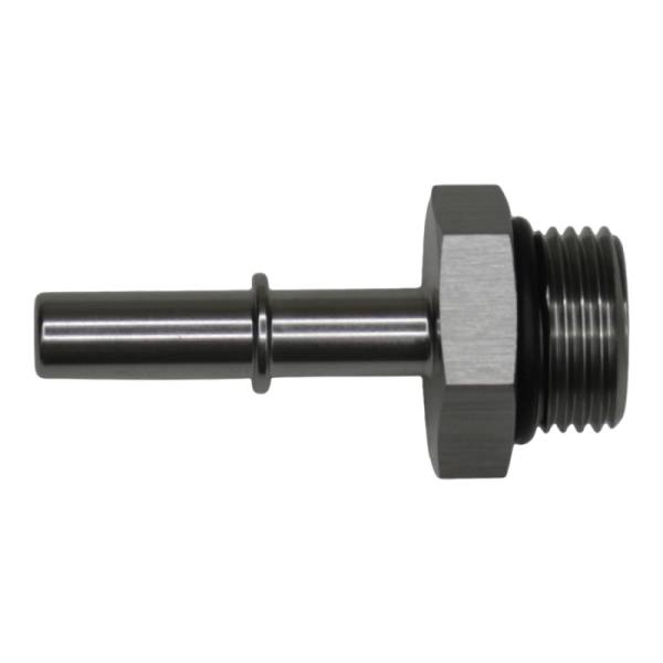 DeatschWerks - DeatschWerks 8AN ORB Male to 5/16in Male EFI Quick Connect Adapter - Anodized DW Titanium - 6-02-0123