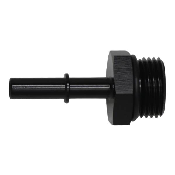 DeatschWerks - DeatschWerks 10AN ORB Male to 5/16in Male EFI Quick Connect Adapter - Anodized Matte Black - 6-02-0124-B