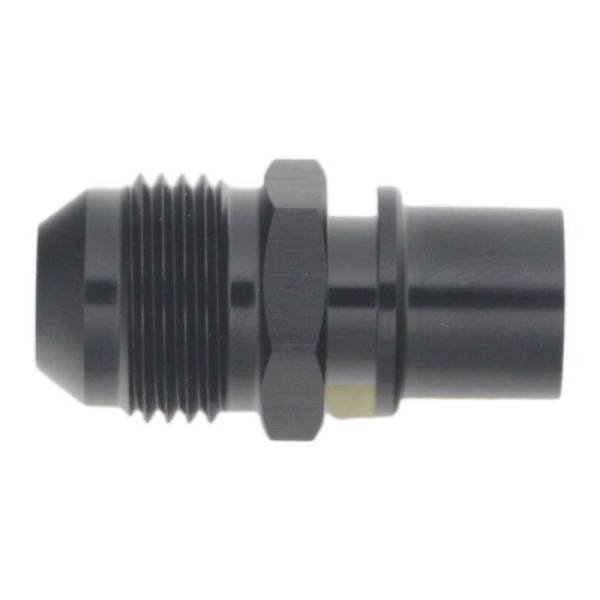 DeatschWerks - DeatschWerks 8AN Male Flare to Toyota Module Quick Connect - Anodized Matte Black - 6-02-0128-B