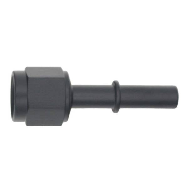 DeatschWerks - DeatschWerks 6AN Female Flare Swivel to 5/16in Male EFI Quick Disconnect - Anodized Matte Black - 6-02-0130-B