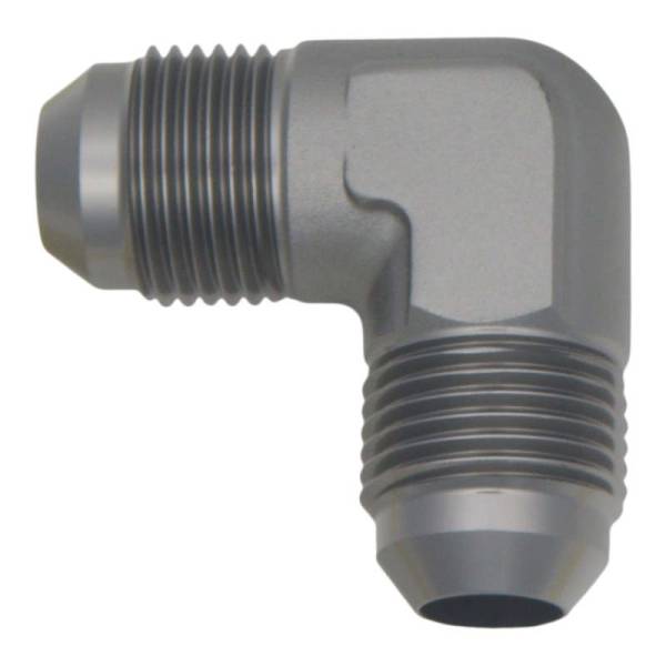 DeatschWerks - DeatschWerks 8AN Male Flare To 8AN Male Flare 90-Degree Coupler Fitting - 6-02-0208