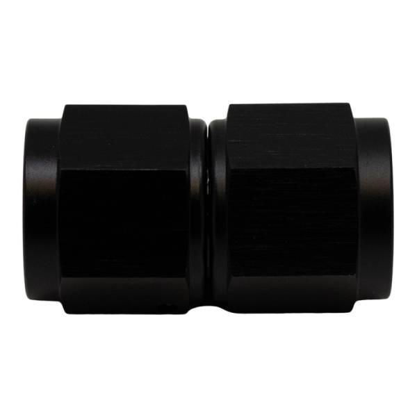 DeatschWerks - DeatschWerks 8AN Flare Female Swivel to 8AN Flare Female Swivel - Anodized Matte Black - 6-02-0210-B