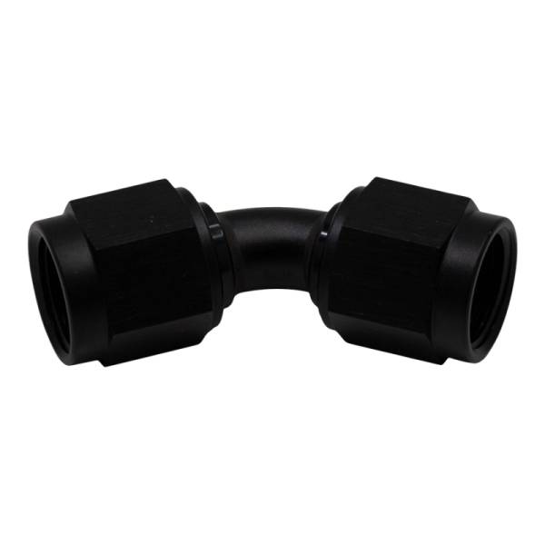 DeatschWerks - DeatschWerks 6AN Flare Female Swivel 45-Degree to 6AN Flare Female Swivel - Anodized Matte Black - 6-02-0212-B