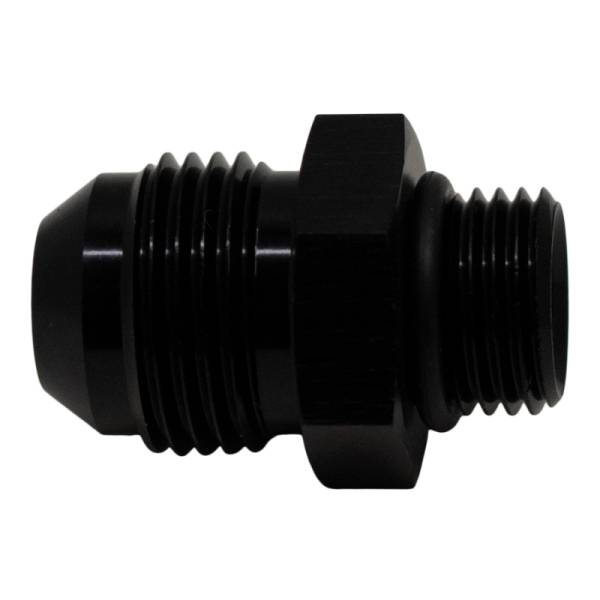 DeatschWerks - DeatschWerks 6AN ORB Male to 8AN Male Flare Adapter (Incl O-Ring) - Anodized Matte Black - 6-02-0405-B