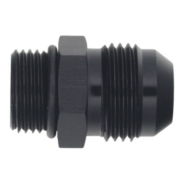 DeatschWerks - DeatschWerks 8AN ORB Male to 10AN Male Flare Adapter - Anodized Matte Black - 6-02-0408-B