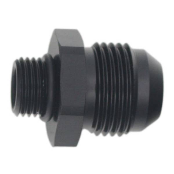 DeatschWerks - DeatschWerks 6AN ORB Male to 10AN Male Flare Adapter - Anodized Matte Black - 6-02-0409-B