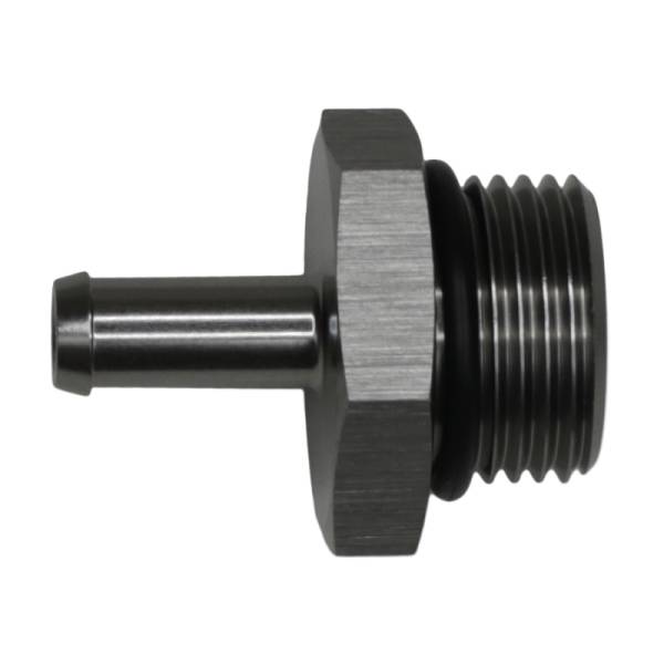 DeatschWerks - DeatschWerks 10AN ORB Male to 5/16in Male Barb Fitting - Anodized DW Titanium - 6-02-0513