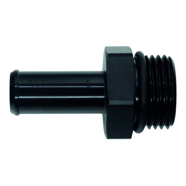 DeatschWerks - DeatschWerks 10AN ORB Male to 1/2in Male Barb Fitting - Anodized Matte Black - 6-02-0515-B