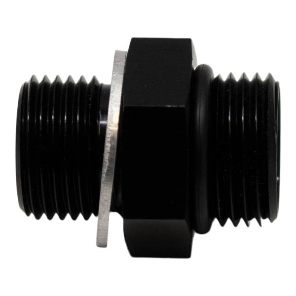 DeatschWerks - DeatschWerks 6AN ORB Male to M14 X 1.5 Metric Male (Incl O-Ring and Washer) - Anodized Matte Black - 6-02-0603-B