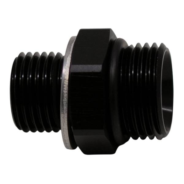 DeatschWerks - DeatschWerks 8AN ORB Male to M16 X 1.5 Metric Male (Incl O-Ring and Washer) - Anodized Matte Black - 6-02-0610-B