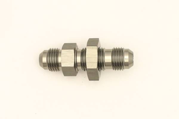 DeatschWerks - DeatschWerks 6AN Male Flare To 6AN Male Flare Bulkhead Adapter (Incl. Nut) - 6-02-0708
